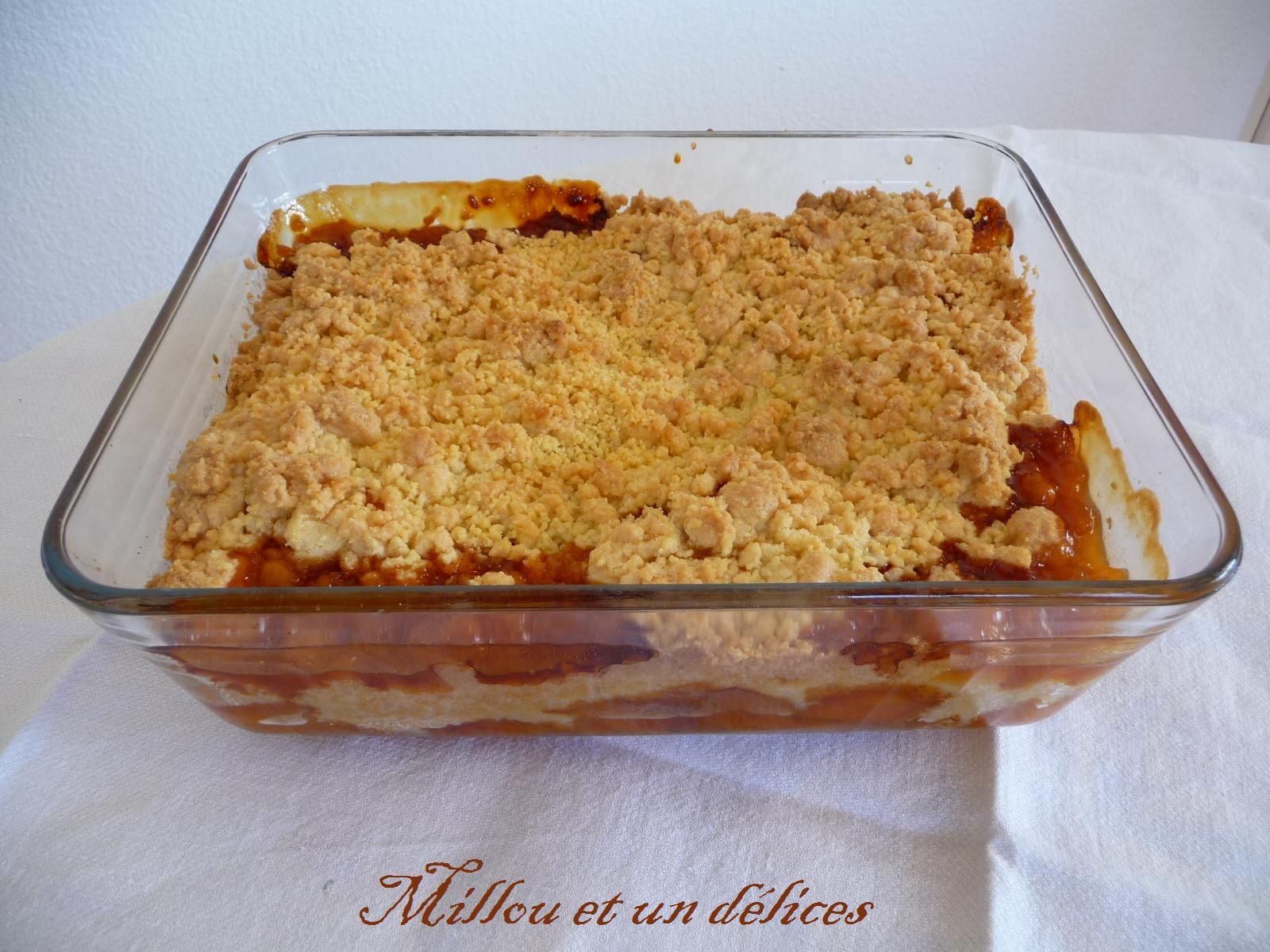crumble abricot caramel de millou et un delices crumble abricot caramel de millou et un delices