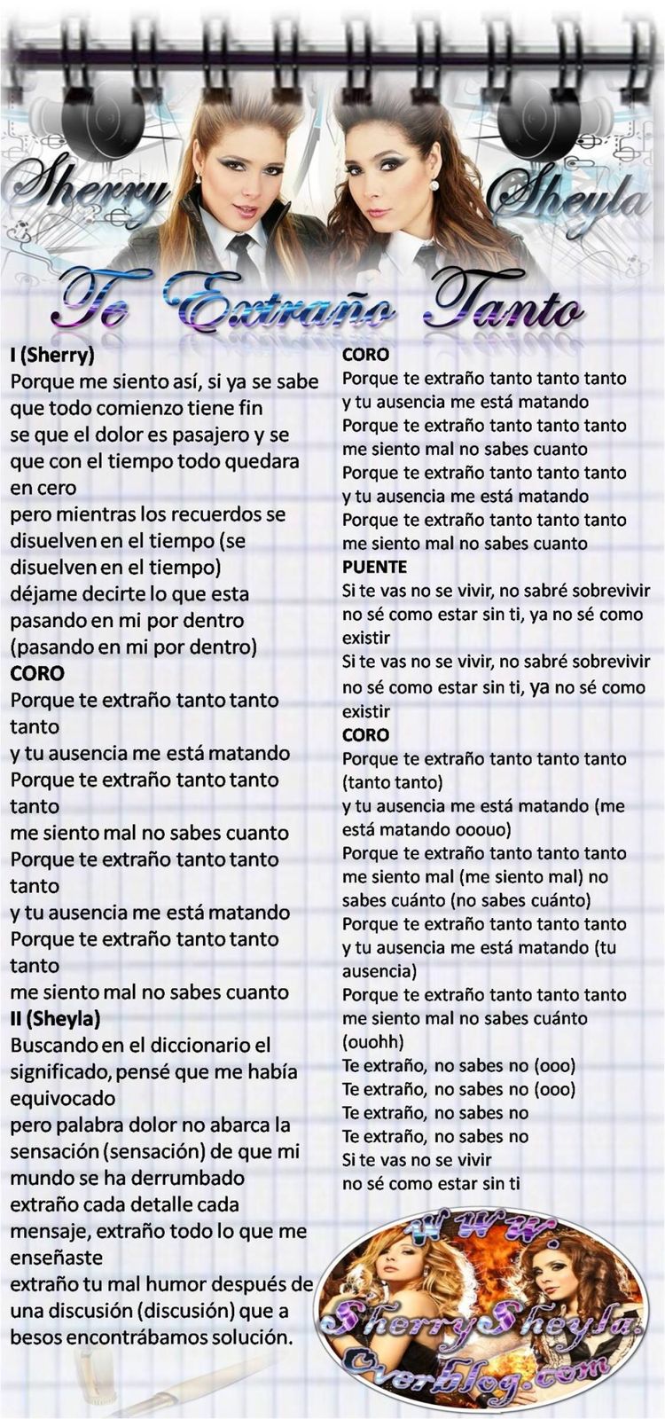 te Extraño tanto Sherry Sheyla 1