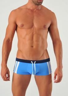 shorty de bain stripes bleu geronimo