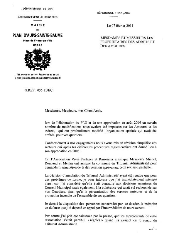 lettre aux proprio des Adrets 7 02 2011-1