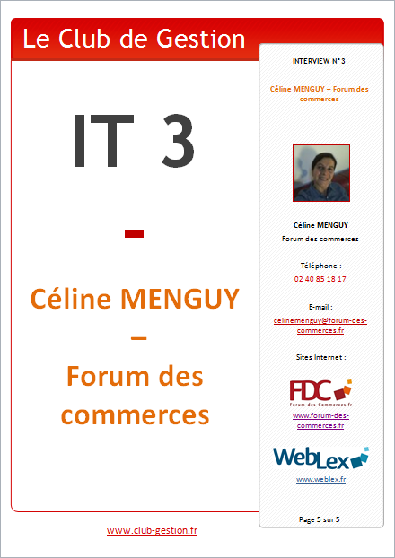 Céline MENGUY : Forum des commerces