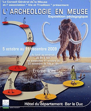 conférence donnée par Hervé Beaudouin au Conseil Général de Bar-le-Duc (Meuse, Lorraine) préhistoire en Lorraine : conférence donnée par Hervé Beaudouin au Conseil Général de Bar-le-Duc (Meuse)