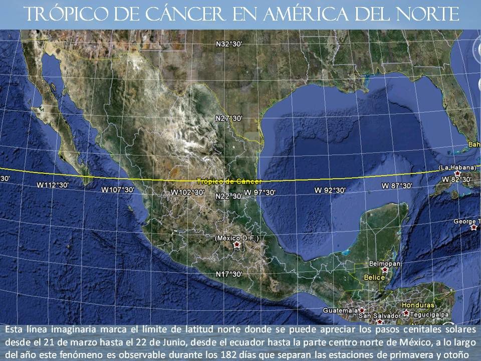 Resultado de imagen para mexico esta en el tropico de cancer