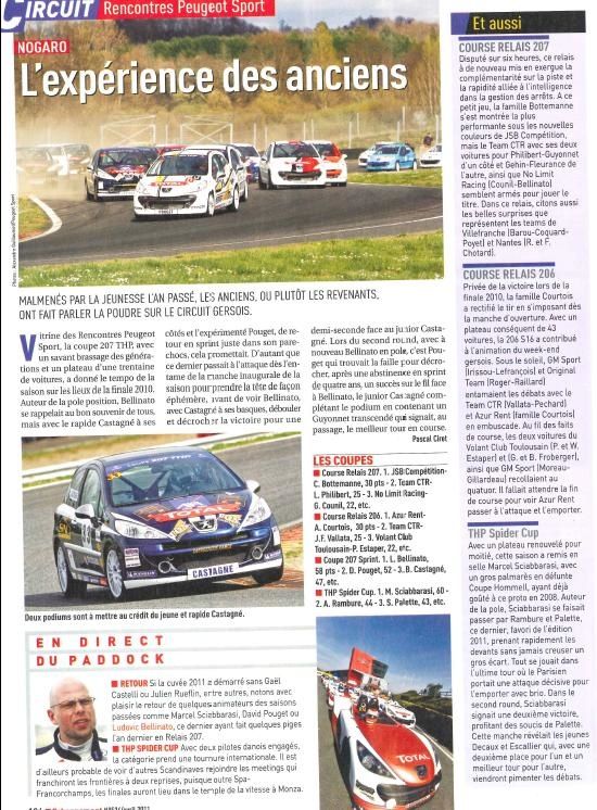 rencontres peugeot sport 2011