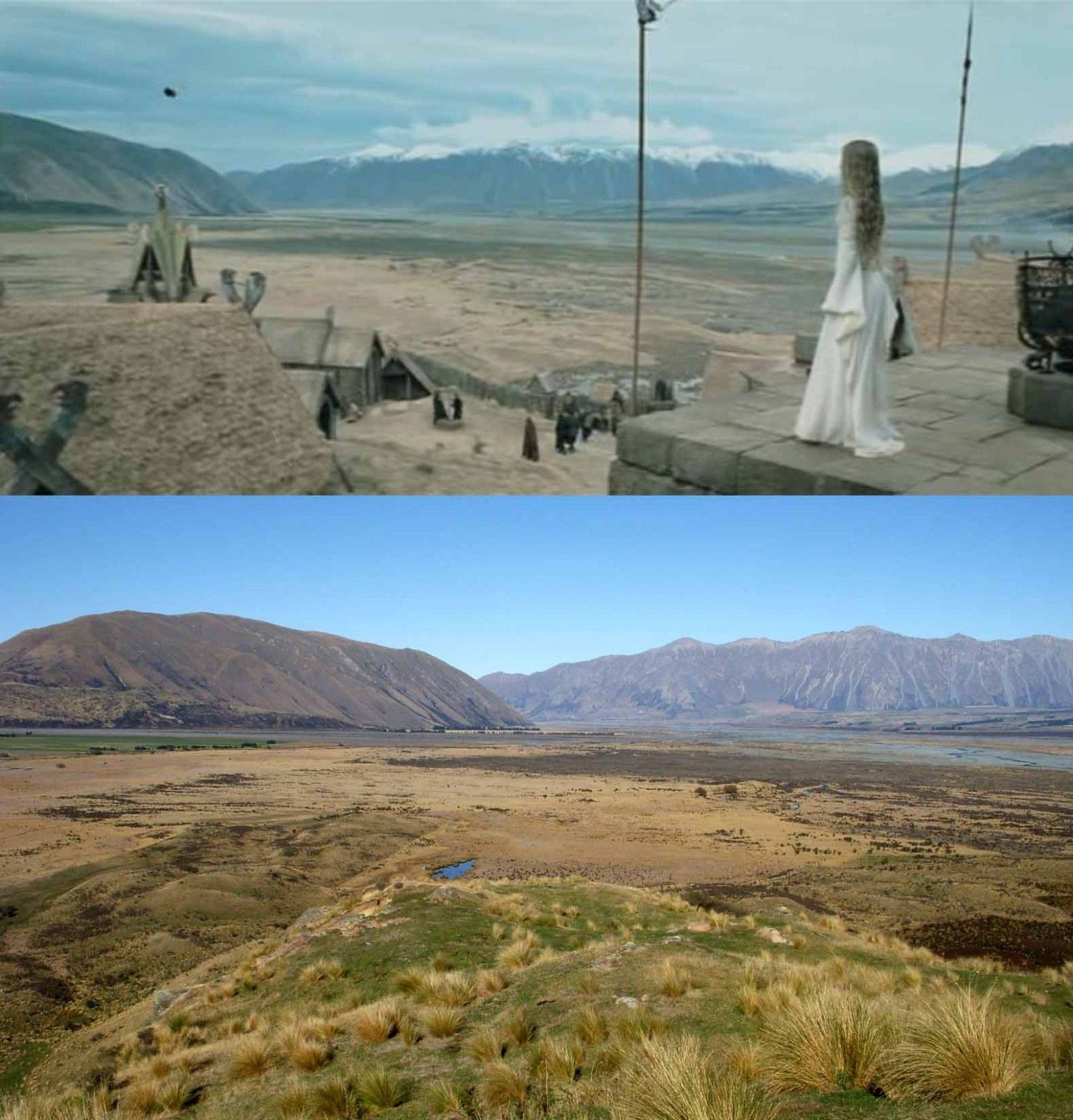 Le Seigneur des Anneaux Edoras (enfin !) AL in New Zealand looking for Aragorn