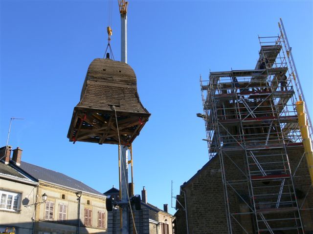 Travaux de réfection du toit et de la reconstruction du clocher. Travaux 2008/2009