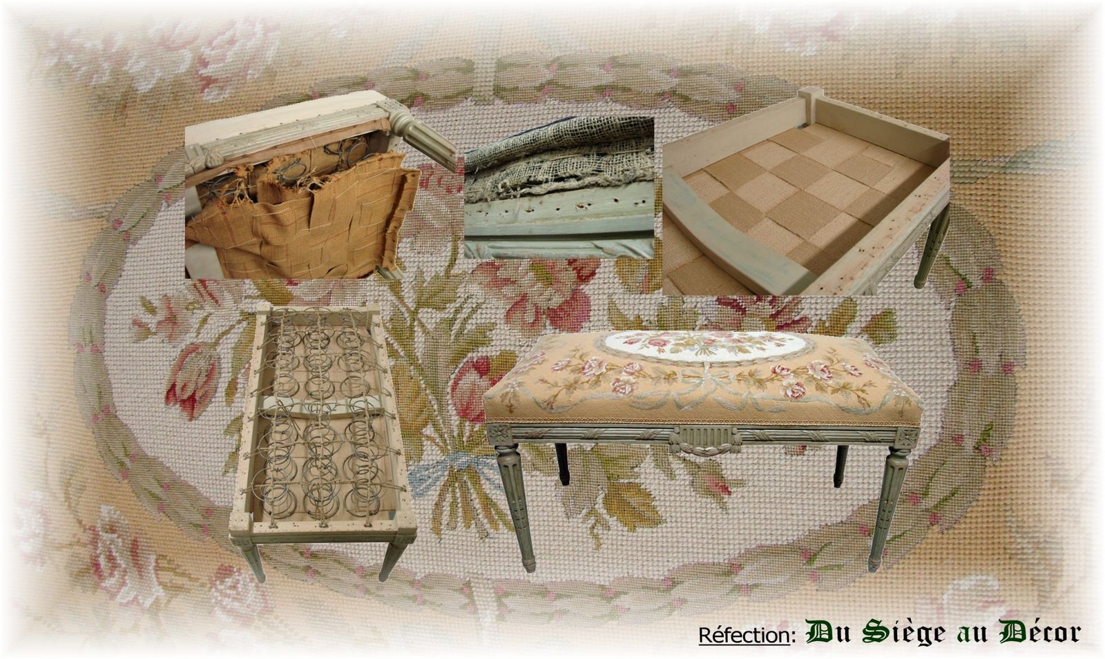 Banquette style louis xvi, du siège au décor; tapissier d ...