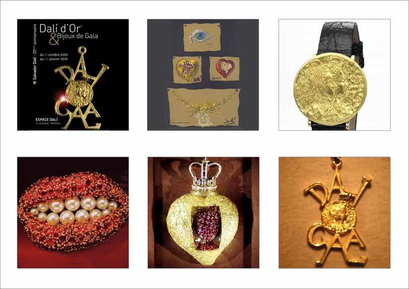 Bijoux en or de Salvador Dali