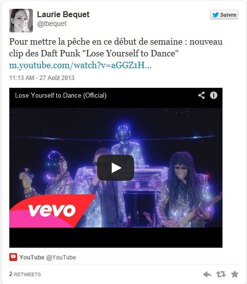 Daft Punk : Lose yourself to dance, l'extrait du clip fait réagir Twitter -  Daftworld