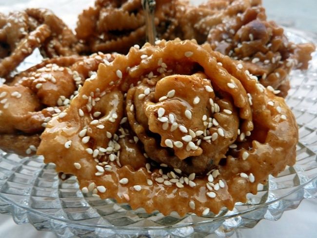 Griwech où chebakia marocaine cuisine madame billy