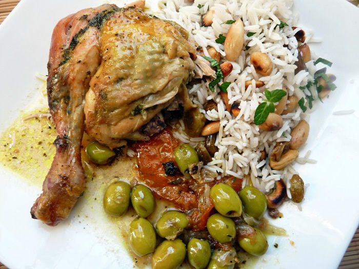 poulet au four recette marocaine