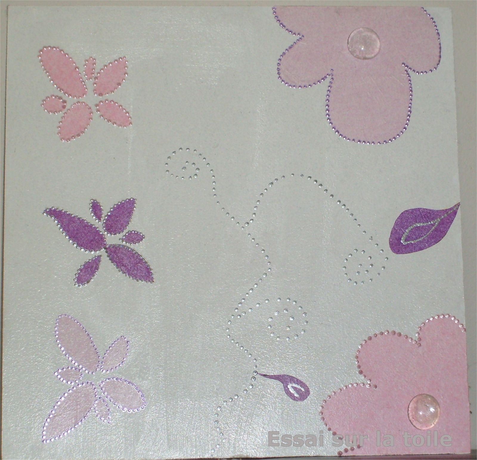 Fleurs pastels - papier de soie fleurs pastels