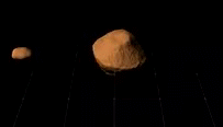 satellite 1999 KW4 animated