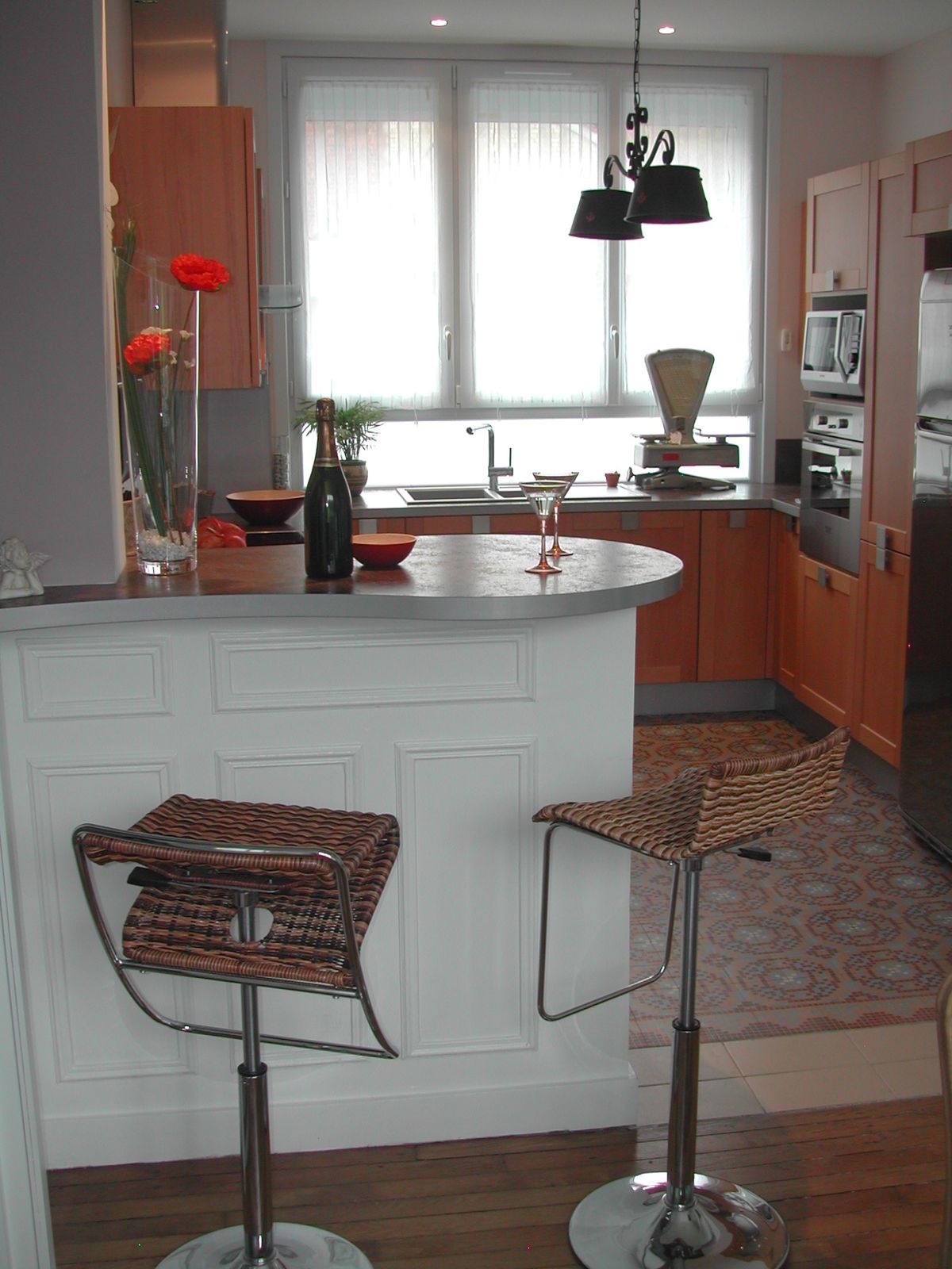 Création d'une cuisine : avant/après lf ambiances et déco