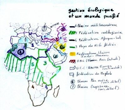 selon le roman, l'Afrique est divisée en quatre grandes régions http://marie_jeanne_jourdan.publibook.com