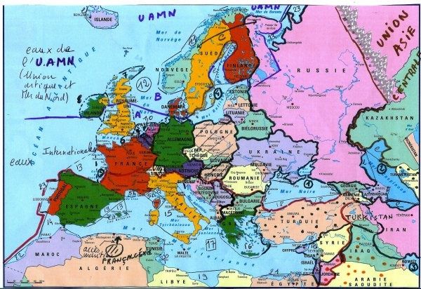 Découpage de la planisphère en grandes régions planétaires -4-