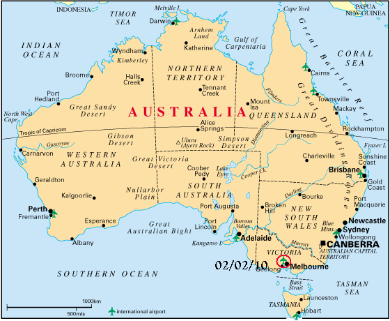 Carte d'identité de l'Australie - Le blog de Marion