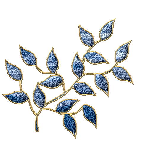 21110 FLEUR TATOO BLEU
