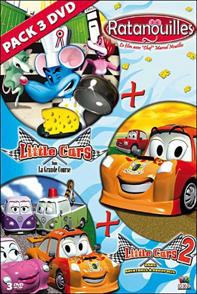 Ratanouilles + Little Cars + Little Cars 2 : Pack 3 DVD - Ciné