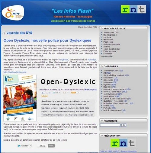 TÉLÉCHARGER POLICE OPEN DYSLEXIC