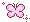 motylek różowy gif