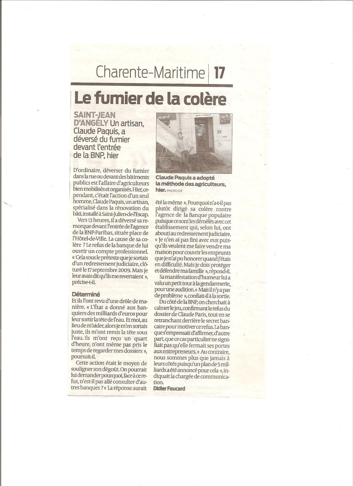 le fumier de la colère
