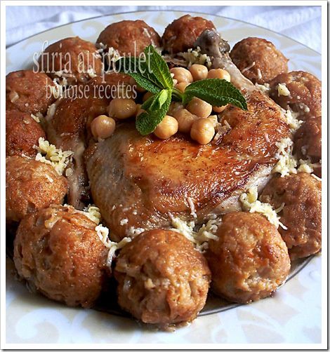 plat algerien:sfiria au poulet -