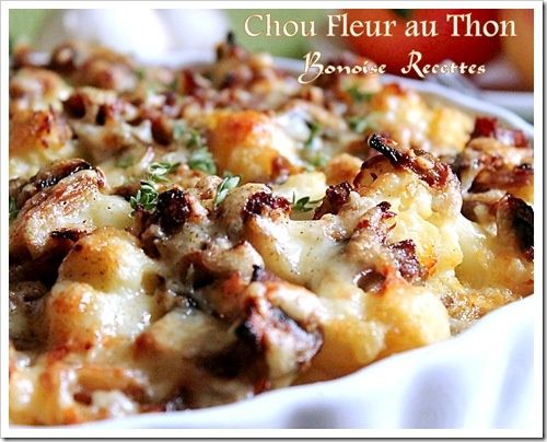 chou fleur au four au thon 1