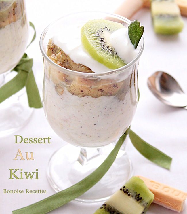 dessert au kiwi