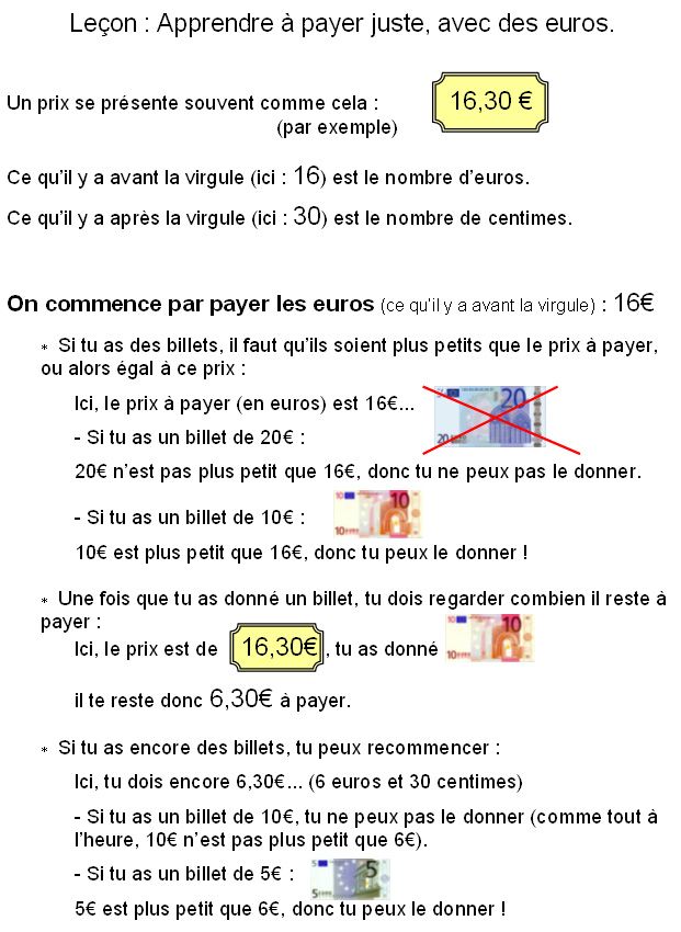 payer euros cts leçon1