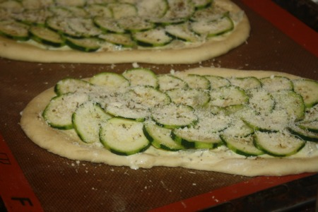 courgettes pizzas