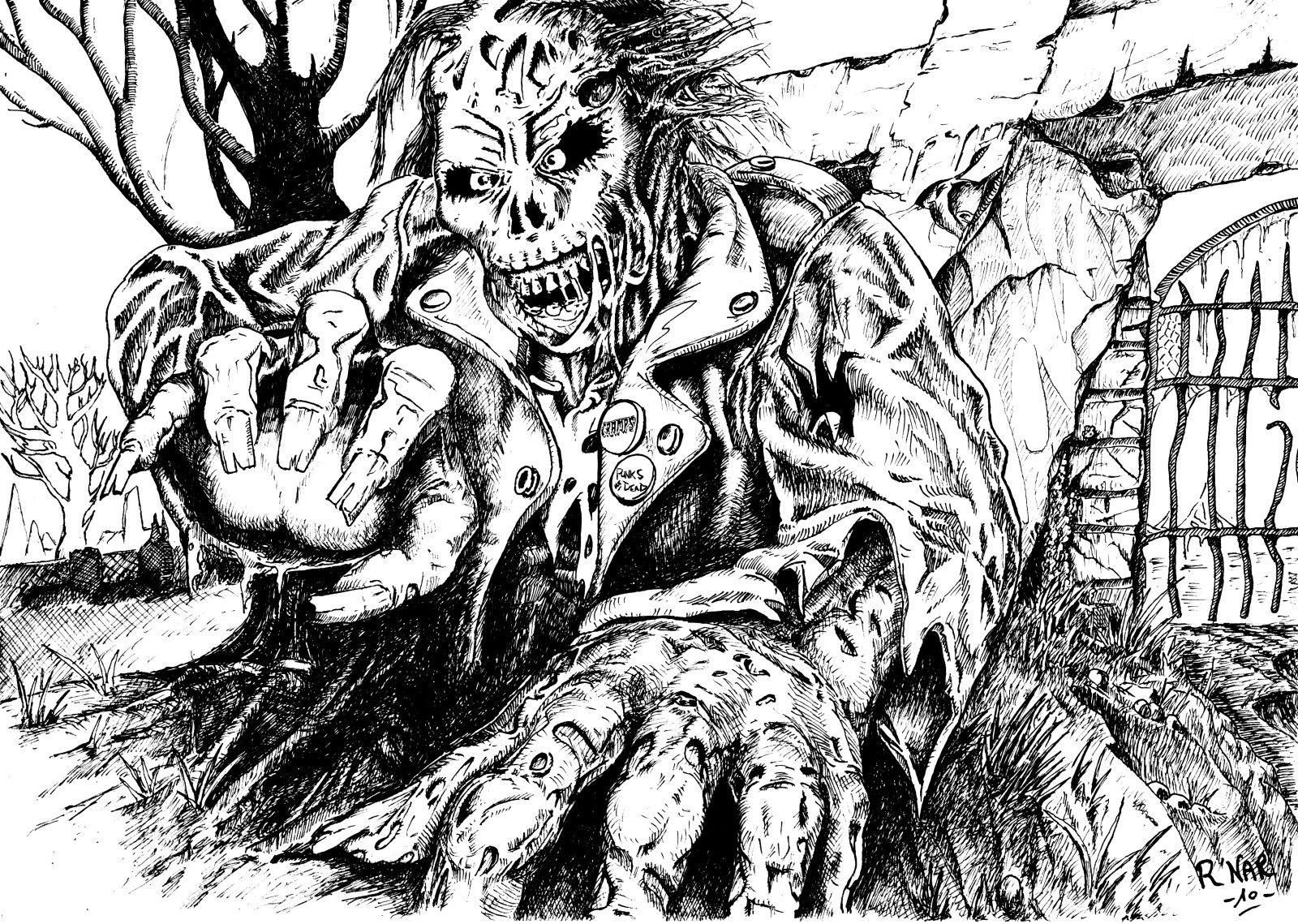 Zombie coloriage  Imagui
