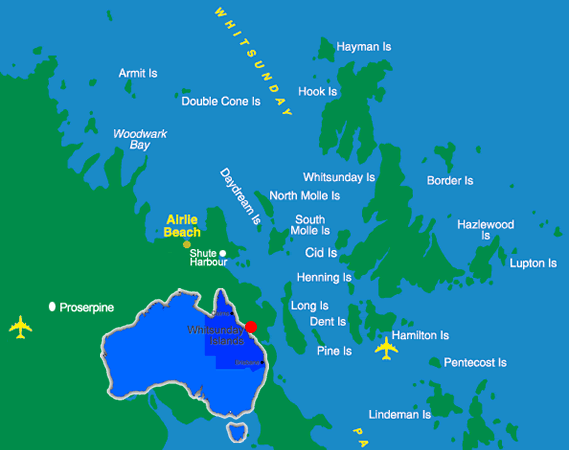 Map Of Whitsundays