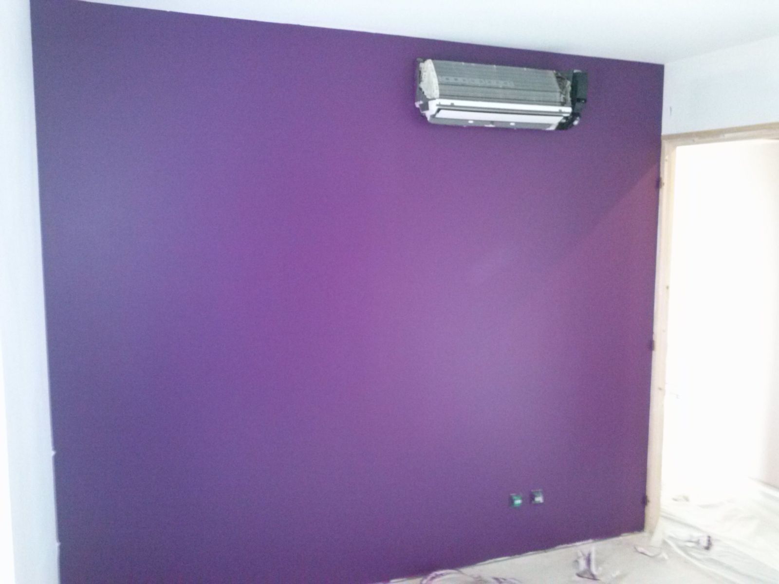 Chambre peinture prune: images idées chambres attractif, chambre ...
