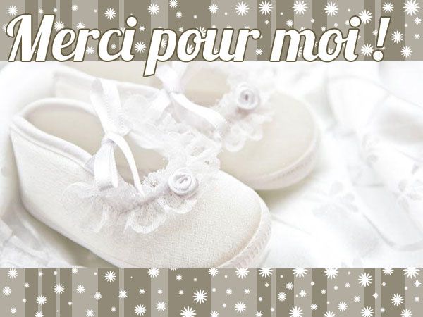 Merci baptême chausson Merci baptême chausson