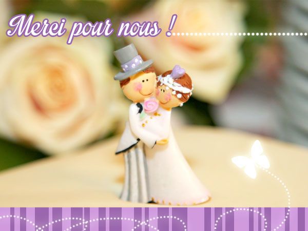 Merci mariage couple Merci mariage couple