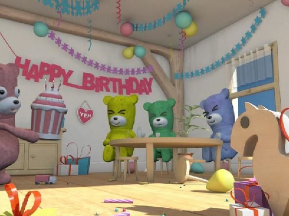 Carte anniversaire oursons Carte anniversaire oursons