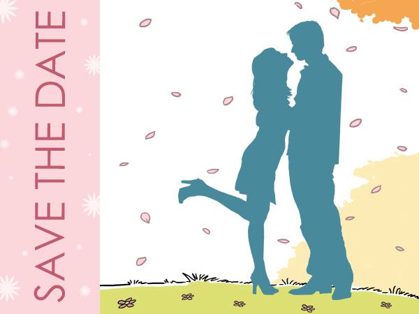 Save-the-date couple Save-the-date couple