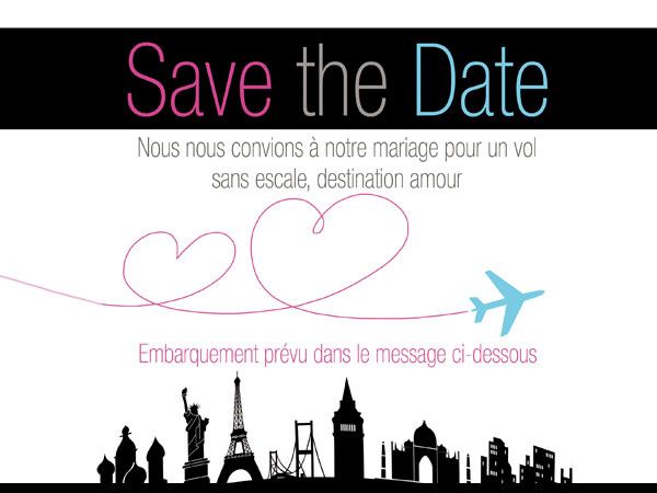 Save-the-date voyage Save-the-date voyage