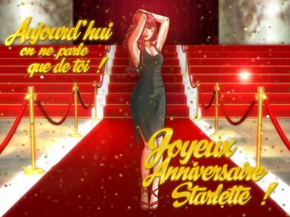Carte anniversaire star Carte anniversaire star