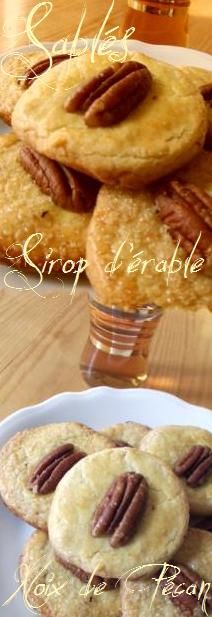 Sablés Sirop d'Erable, Noix de pécan