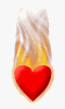 Coeur en flammes