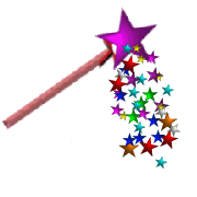 Baton fée étoiles