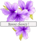 bonne chance fleur violette