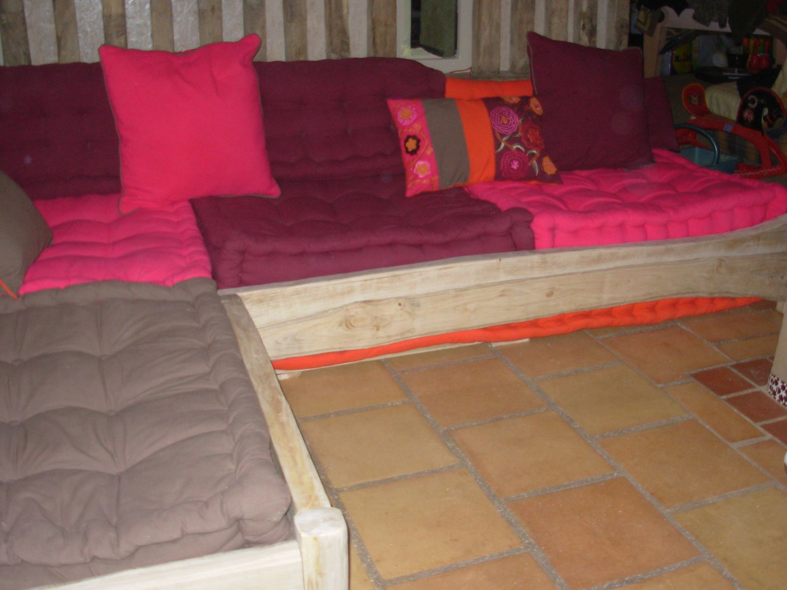 Matelas banquette jardin: banquette hugo places gris. mobilier ...