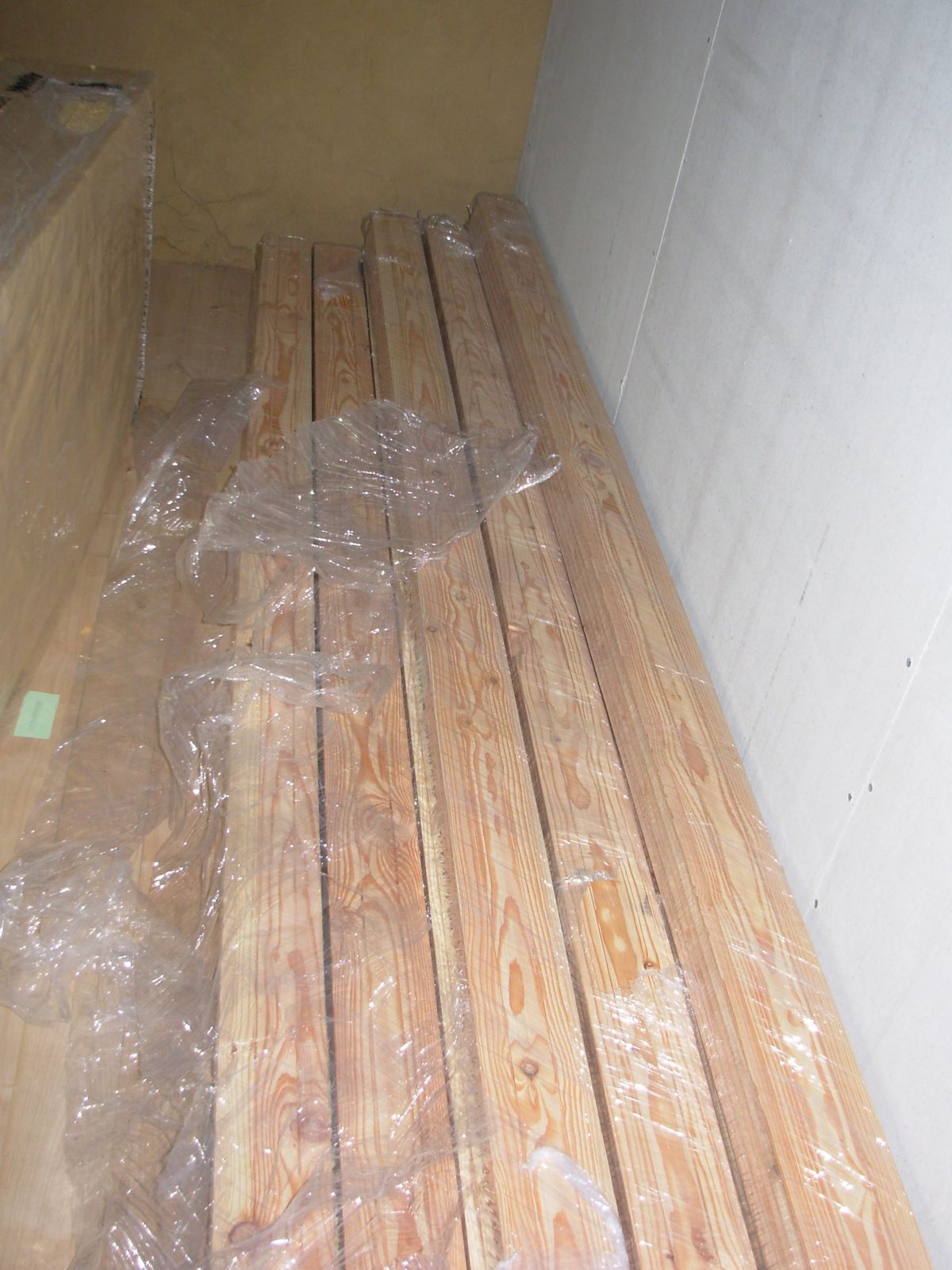 Plafond en mélèze