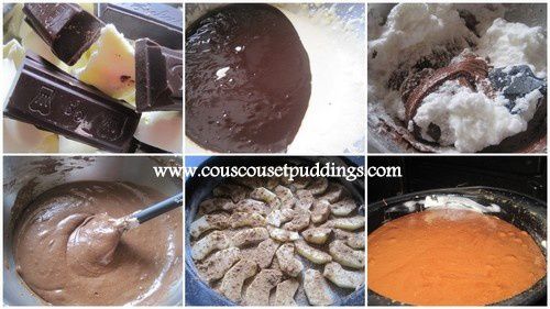 Gateau chocolat -pommes