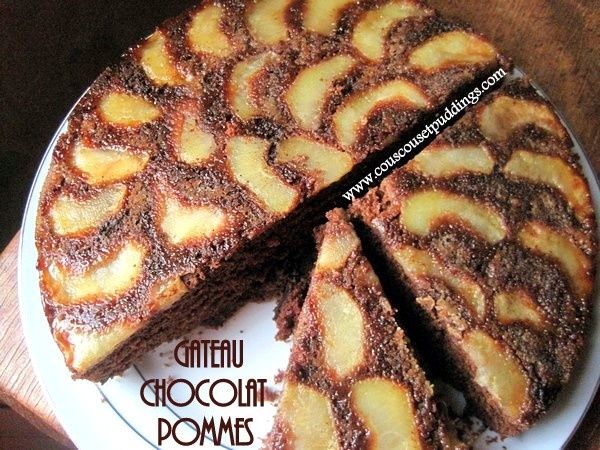 gateau chocolat pomme