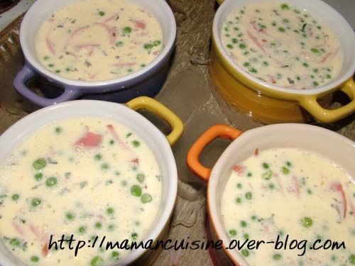 clafoutis petit pois avant OB