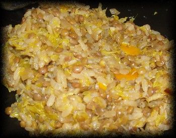 risotto de lentilles à lorange